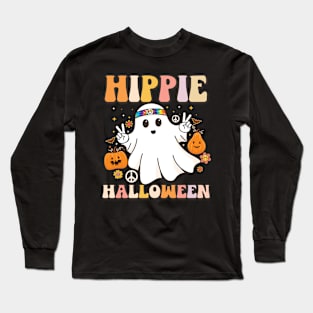 Spooky ghost Retro Let's Go Ghouls Halloween ghost Costumes Long Sleeve T-Shirt